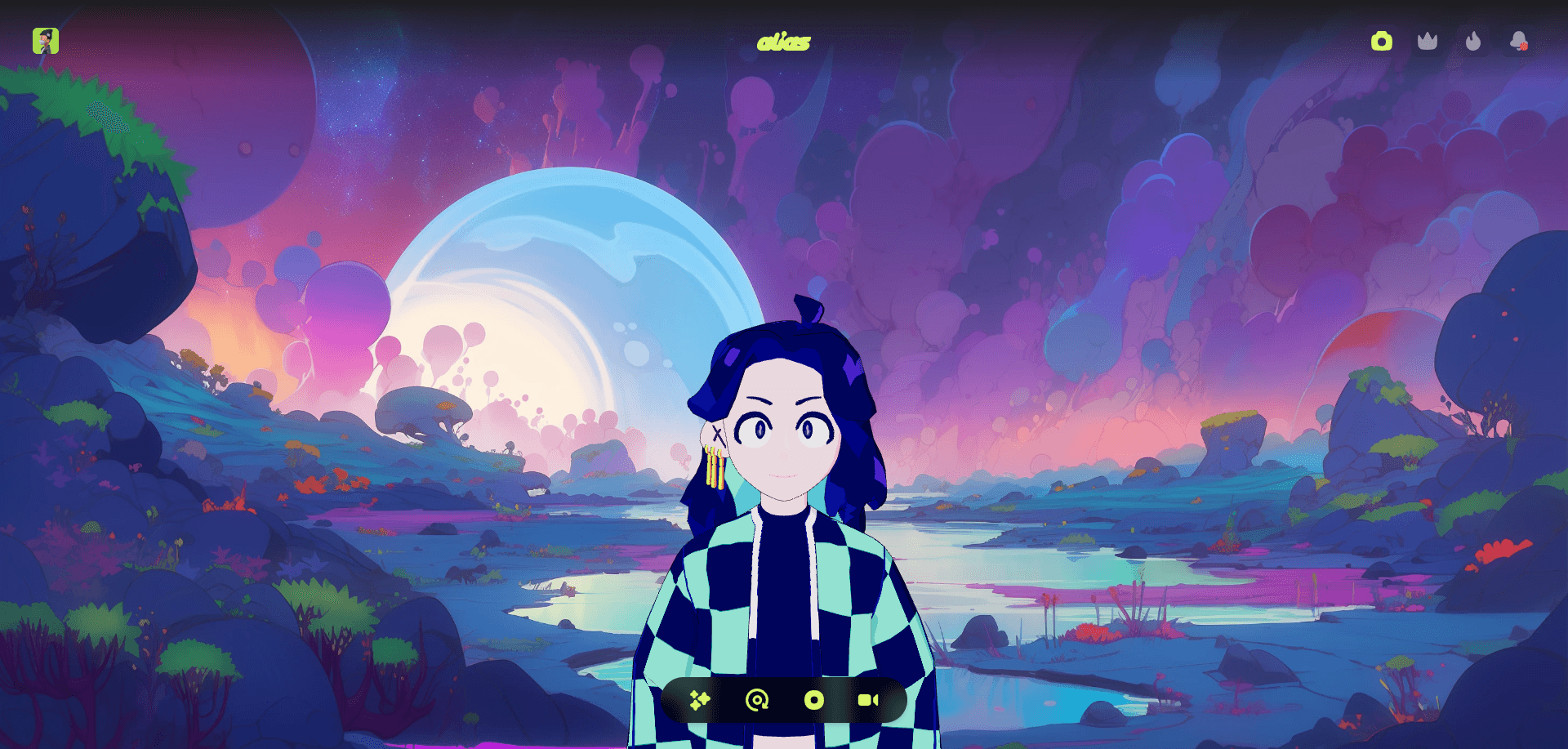 Alias — custom AI companion platform built by Cynthius Studios